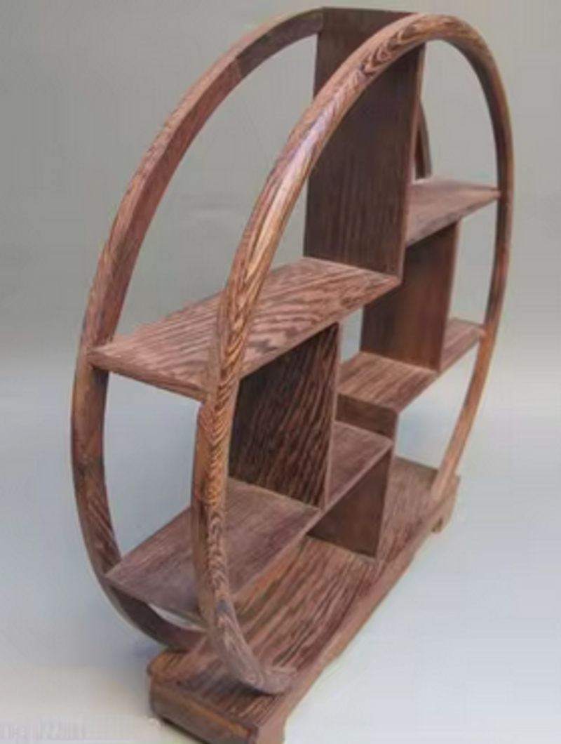 Raft curbat din lemn pentru colecția orientală din China, suport de afișare pentru obiecte de colecție, chivot de afișare, sculptură în lemn, artizanat, decorațiuni interioare_voghion.com