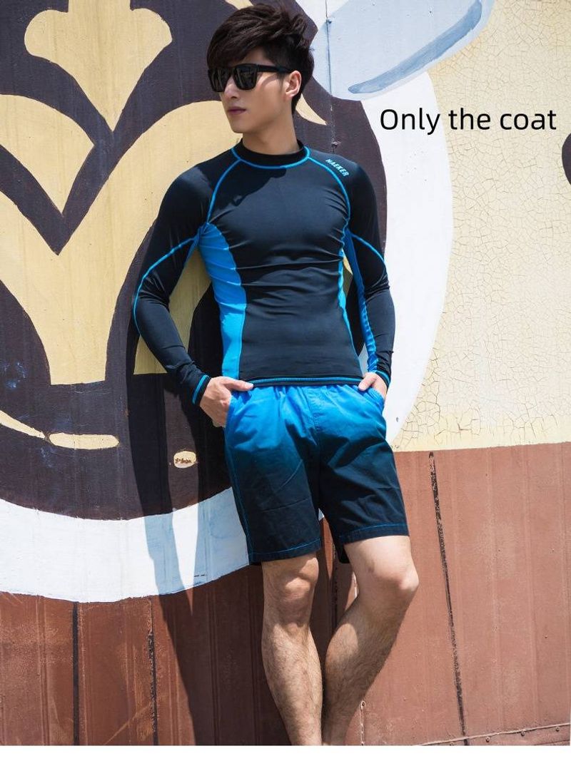 Tauchanzüge für Herren, Wettkampftraining, Langarm-Badeanzüge für Herren, Sonnenschutzkleidung zum Surfen, Neoprenanzüge_voghion.com