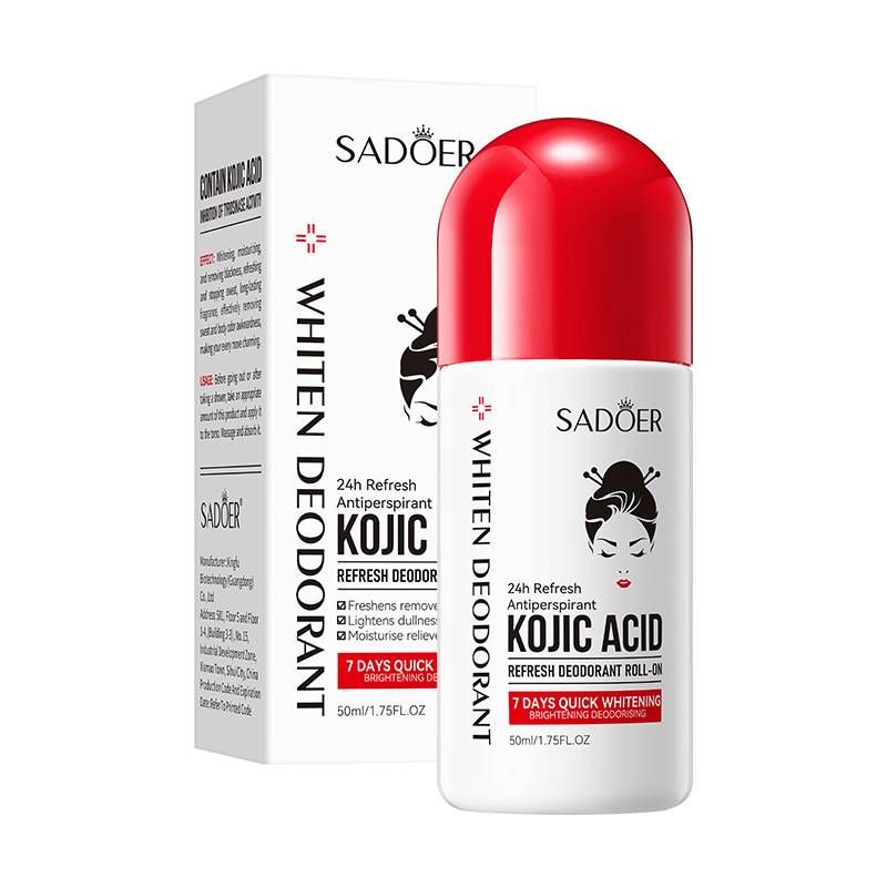 SADOER Kojisäure-Aufhellendes Roll-On-Deodorant – parfümiert, 24-Stunden-Schweißkontrolle, tragbar, zieht schnell ein, Achselpflege, 50 ml_voghion.com