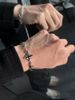 Hip-Hop Dissolved Dark Cross Bracelet Men's Versatile Niche Design High-end American Titanium Steel Boy Trend_voghion.com