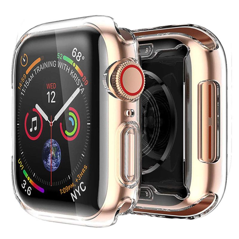 360 étui de protection d'écran en TPU transparent et souple pour Apple Watch Series 49MM 44MM 40MM 42 38MM couverture pour IWatch Ultra 8/7/6/SE/5/4_voghion.com