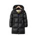 Giacca invernale riscaldata per bambini con tecnologia al grafene - Cappotto unisex caldo e confortevole per ragazzi e ragazze (100-150 cm, nero)_voghion.com