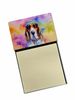 NEW Basset Hound Hippie Dawg Sticky Note Holder Refillable Dispenser Self-Sticky Note Pads, Memo Pads Blank Desk Accessories_voghion.com
