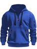 Heren hoodie met capuchon, mouw en rits, sport en vrije tijd_voghion.com