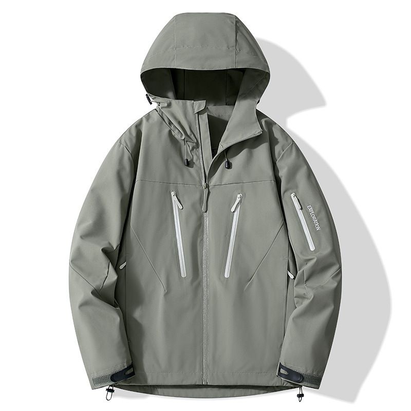 Herrenbekleidung und Damen Bergsteigerbekleidung Wandern wasserdichte Jacke Paar Kapuzenjacke Cross Border_voghion.com
