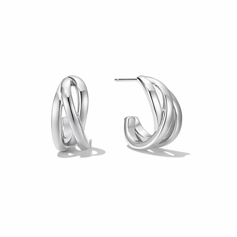 Damenschmuck Vergoldete Ohrringe Nischendesign Leichte Luxusohrringe High-End-Ohrringzubehör_voghion.com
