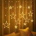 LED Small Colorful Flashing String Starry Sky Curtain Decoration Outdoor Solar Star Lights_voghion.com