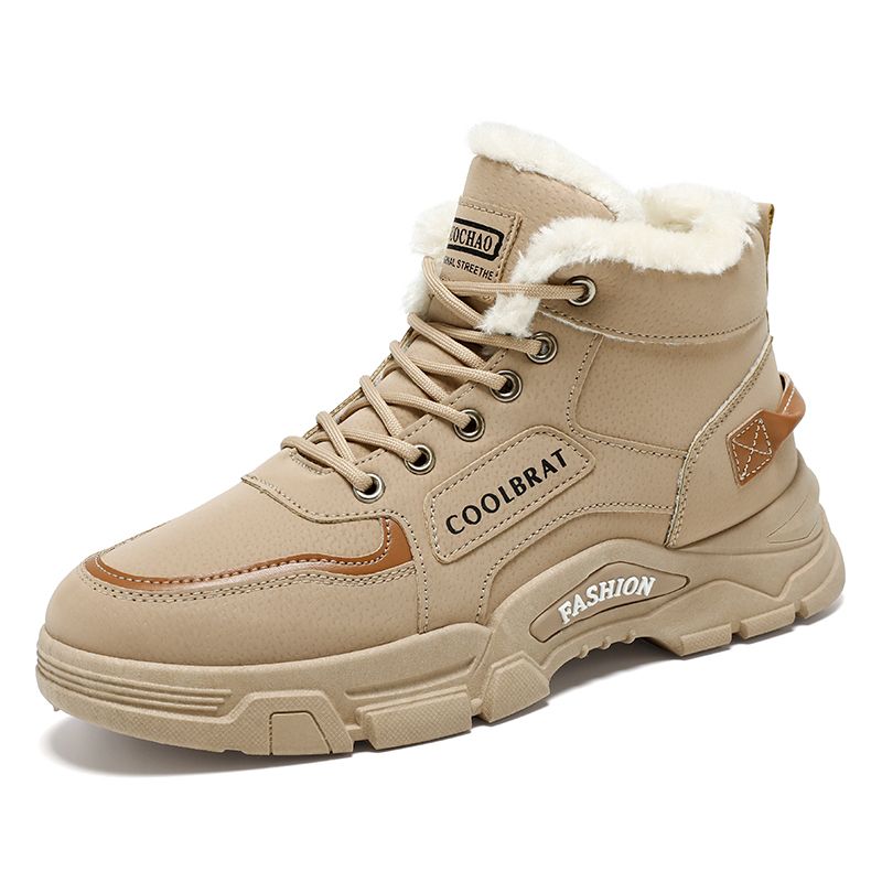 Cotton Boots Winter Martin Shoes Casual Men's Warm Combat Boots_voghion.com