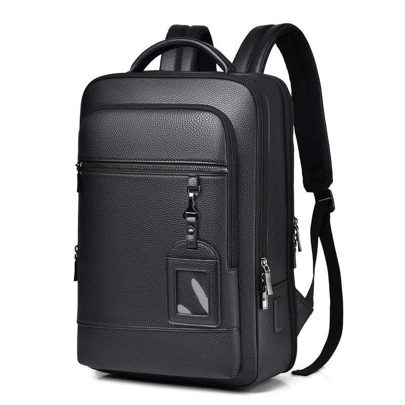 Zaino con ricarica USB da uomo in pelle PU, cartella da lavoro, cartella da ufficio, zaino da viaggio per laptop, zaino da lavoro, zaino da uomo_voghion.com