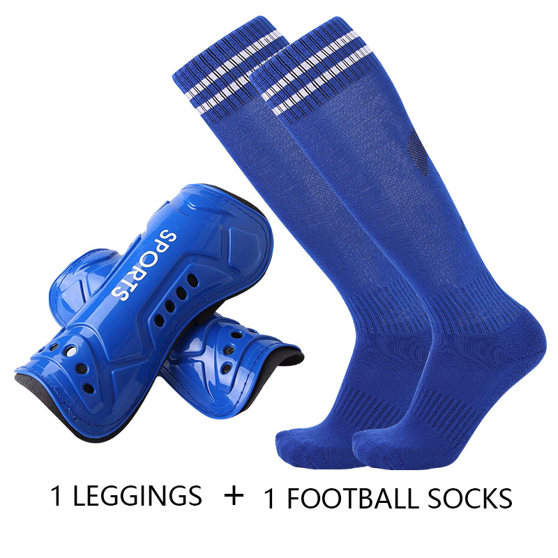 Adult thick long towel bottom football socks equipped with men's and women's glue non-slip socks leg pads_voghion.com
