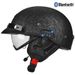 3C Certified Retro Bluetooth Motorcycle Helmet – Vintage Half Helmet With Built-in Speaker & Mic – Cruiser Open Face Helmet For Men & Women_voghion.com