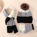 Neu Winter kinder Warme Set mit Samt Gestrickte Hut Hand für die Plattform_voghion.com