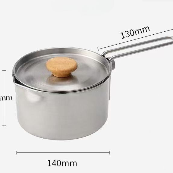 Outdoor 304 Stainless Steel Kettle Instant Noodle Multi-Functional Detachable Camping Picnic Soup Pot Foldable Portable_voghion.com