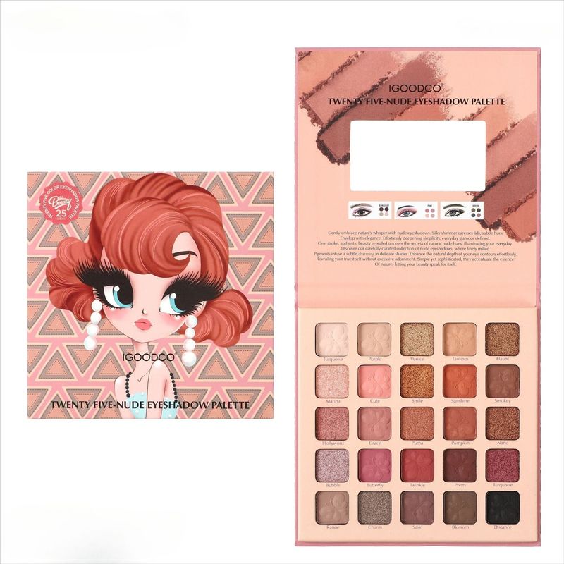Eye Shadow New Small 25 Color Eyeshadow Palette Matte Pearlescent Earth Color Makeup Palette_voghion.com