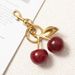 High-end Decorative Red New Keychain Cherry Backpack Charms Bag Accessories Pink_voghion.com