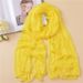 Autumn Winter New Arrival For Women Summer Korean Style Long Sunscreen Shawl Solid Color Beauty Silk Scarf_voghion.com
