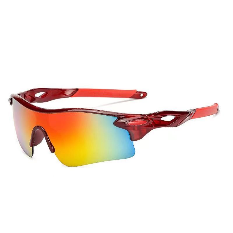 Colorful trendy sunglasses 009181 men's and women's outdoor sunshades, cycling glasses, PC sports glasses_voghion.com