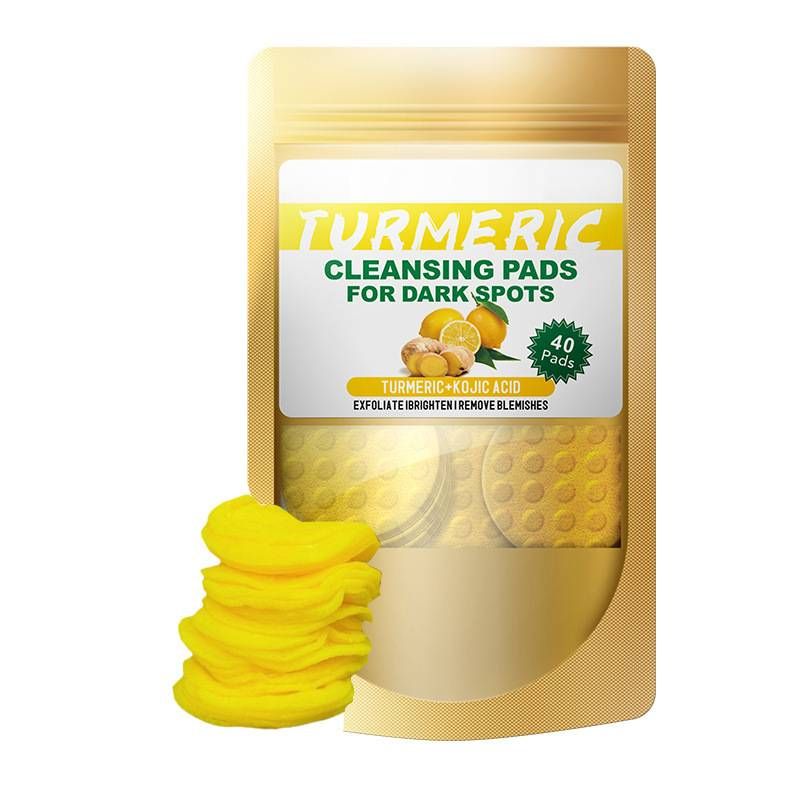 Turmeric Kojic Acid Cleansing Pads For Skin Brightening_voghion.com