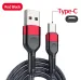 USB Typ C Kabel Für Samung Huawei Xiaomi 3A Fett Ladekabel Handy Ladegerät USB-C Daten Kabel Kabel 2m 1m_voghion.com
