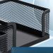 Four-Grid Metal Holder Large Capacity Thickened Desktop Organizer Multi-Functional Office Pen Box Classification Storage_voghion.com