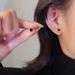 Black Square Small For Women, New Style, Brightening, Versatile, Simple, Exquisite, Elegant, High-End Feel, Ear Piercing_voghion.com