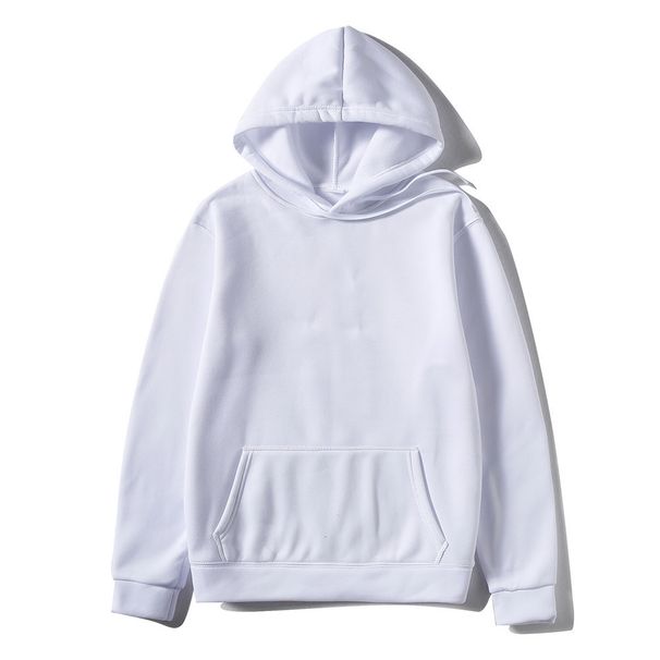 Basic Trend Solid Color Plus Size Hoodie Men's Plain Sports Pullover Sweatshirt_voghion.com