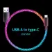 Cavo dati USB tipo micro RGB con ricarica rapida da 66 W e luce a C per Samsung Galaxy S10, S20, S23, S24, Xiaomi, HTC, LG_voghion.com