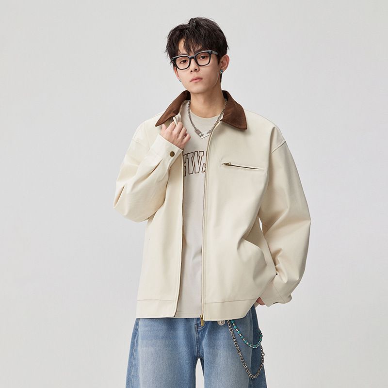 Giacca da uomo casual, di alta qualità, minimalista, alla moda, stile casual, versatile, di tendenza, stile americano._voghion.com