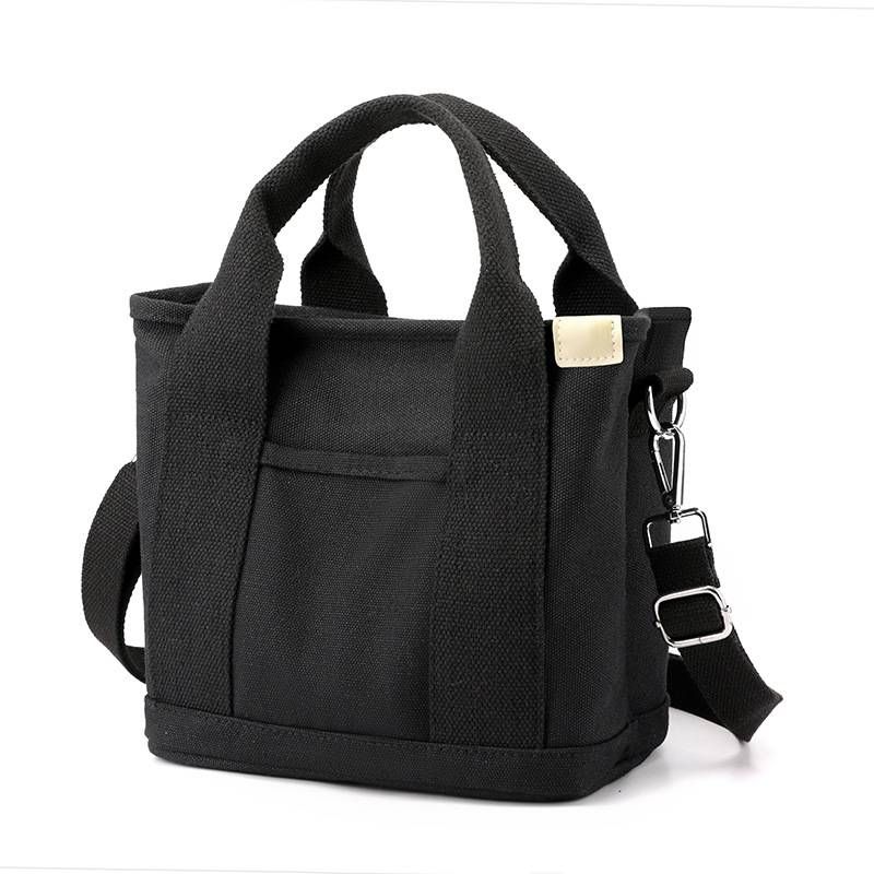 Versatile Japanese canvas bag fashion simple large capacity handbag daily commuting multi-purpose Bento bag for women_voghion.com