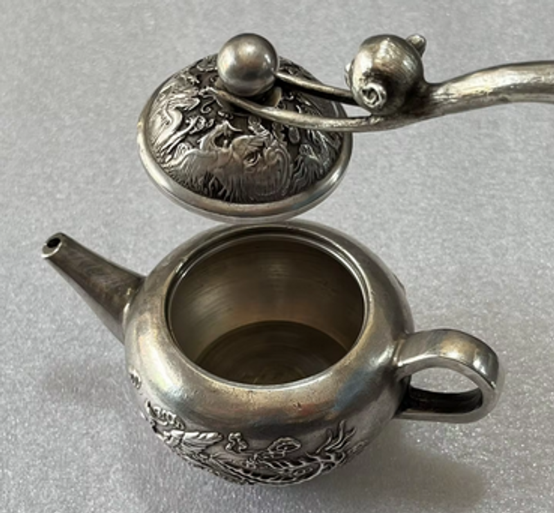 China antelope White copper penholder pen rack family decoration monkey Pot fork metal crafts_voghion.com