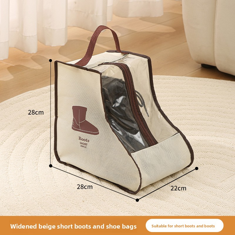 Large Capacity Shoe Storage Bag - Transparent Travel Shoe Organizer With Handles Portable & Dustproof For Home Seasonal Use & Suitcase Packing​_voghion.com