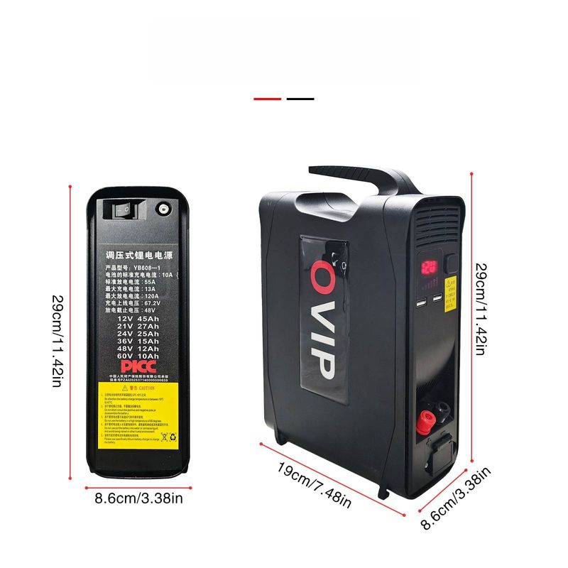 Portable Lithium Battery Power Station - 60V High-Capacity Rechargeable Power Supply For DIY, Construction, Camping & Outdoor Activities​_voghion.com