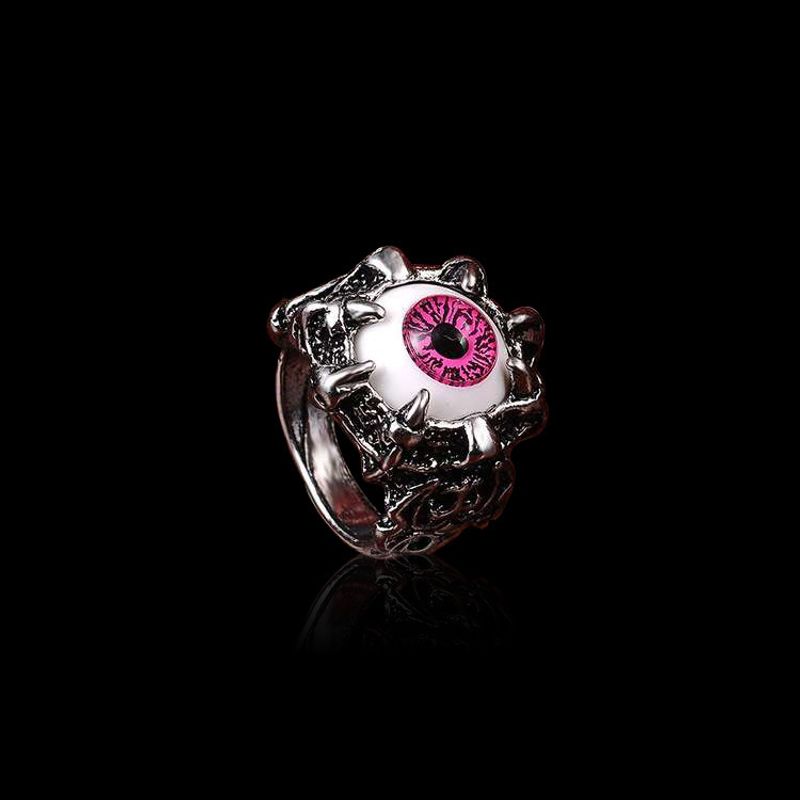 Japanese Korean Skeleton Devil's Eye Ring and Dominant Single Men's Index Finger Ring, Chaoren Street Clapping Ornament_voghion.com