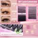 DIY False Eyelash Kit - 9-18mm Mixed Lengths (30D/40D/50D D-Curl, Includes Lash Glue & Tools, Professional Lash Extension Set)_voghion.com
