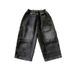 Boys' Stretch Denim Jeans With Elastic Waist - Comfortable Straight Leg Pants For Kids (90-150cm) - Soft Cotton Blend For Active Play_voghion.com