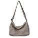 Large Capacity Solid Color Canvas Shoulder Simple Crossbody Women's Retro Messenger Bag Backpack_voghion.com