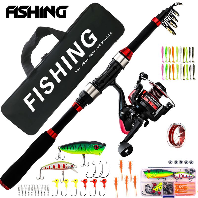 Lure Sea Long Spinning Reel Bag Kombination Komplettset Carbon Ultraleicht Ultrahart Casting Rod Angelausrüstung_voghion.com
