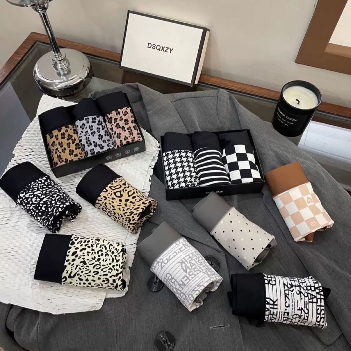 2025d Leopard Print Plus Size Underwear Tummy Control Shaping Comfortable Breathable Silk Crotch Mid-High Waist Women's Briefs_voghion.com