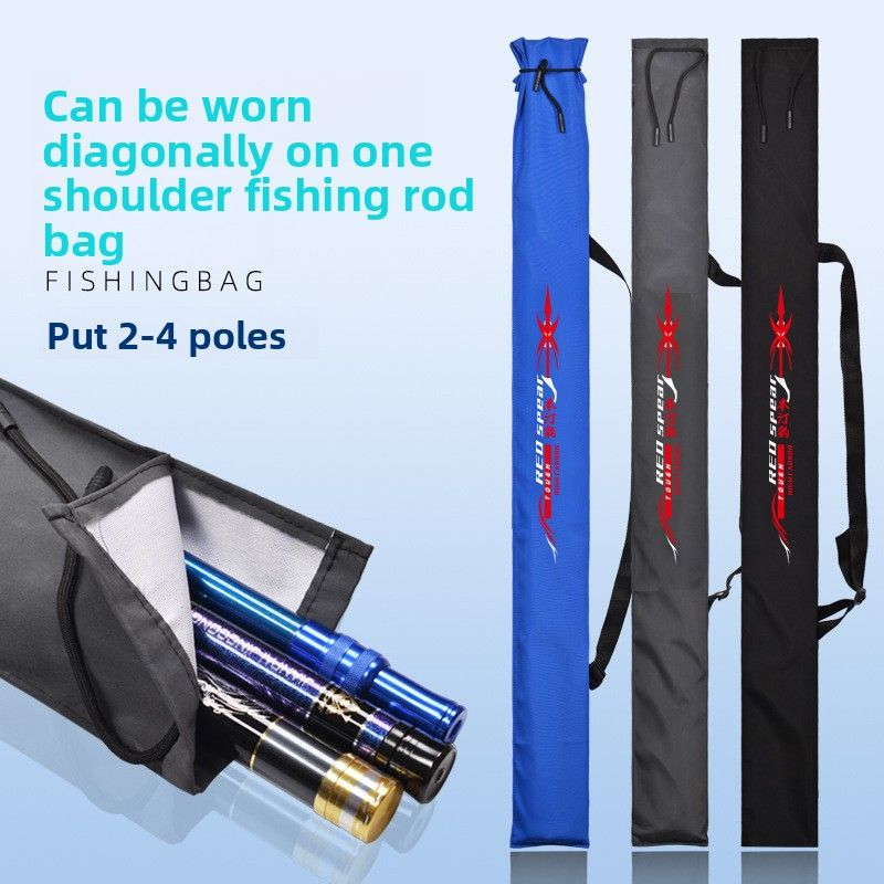 New Oxford Cloth Non-Waterproof Gear Multi-Functional Bag With Strap, Can Be Crossbody Or Shoulder Carried, Fishing Rod_voghion.com