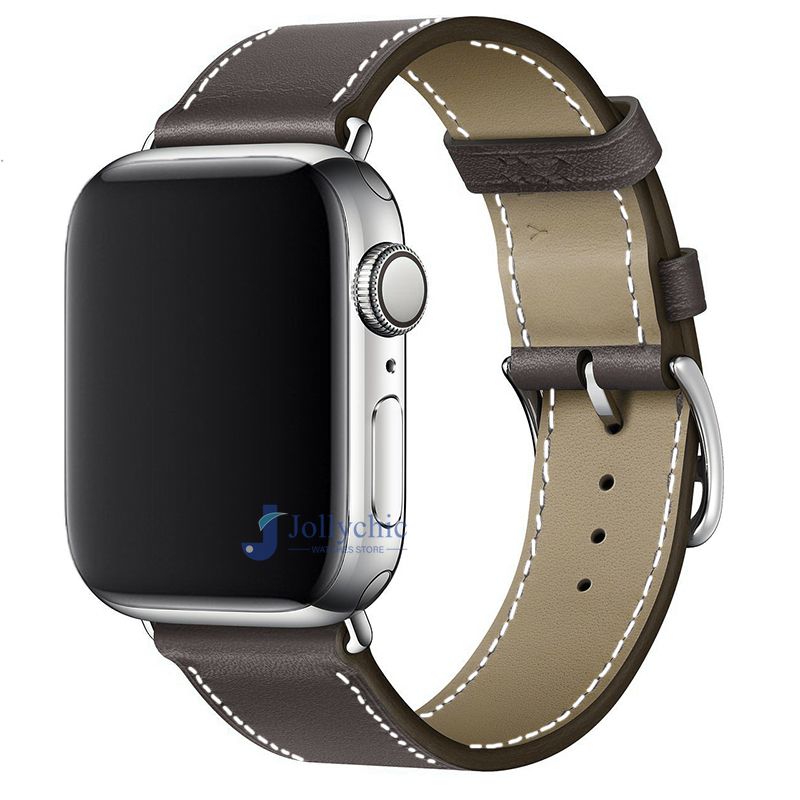strap for apple watch band 40mm 42mm 44 mm leather Sports loop wrist correa bracelet iwatch seies 7 6 se 5 4 3 45mm 41mm 38mm_voghion.com