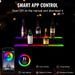 Bottiglia di liquore per casa a distanza, 30 colori, app statica con ripiano illuminato, barra illuminata da 7 pollici e livelli, display di controllo a LED 2 RF_voghion.com