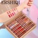 ErshiQi 12 color book set with matte pearl non stick cup lip gloss lipstick_voghion.com