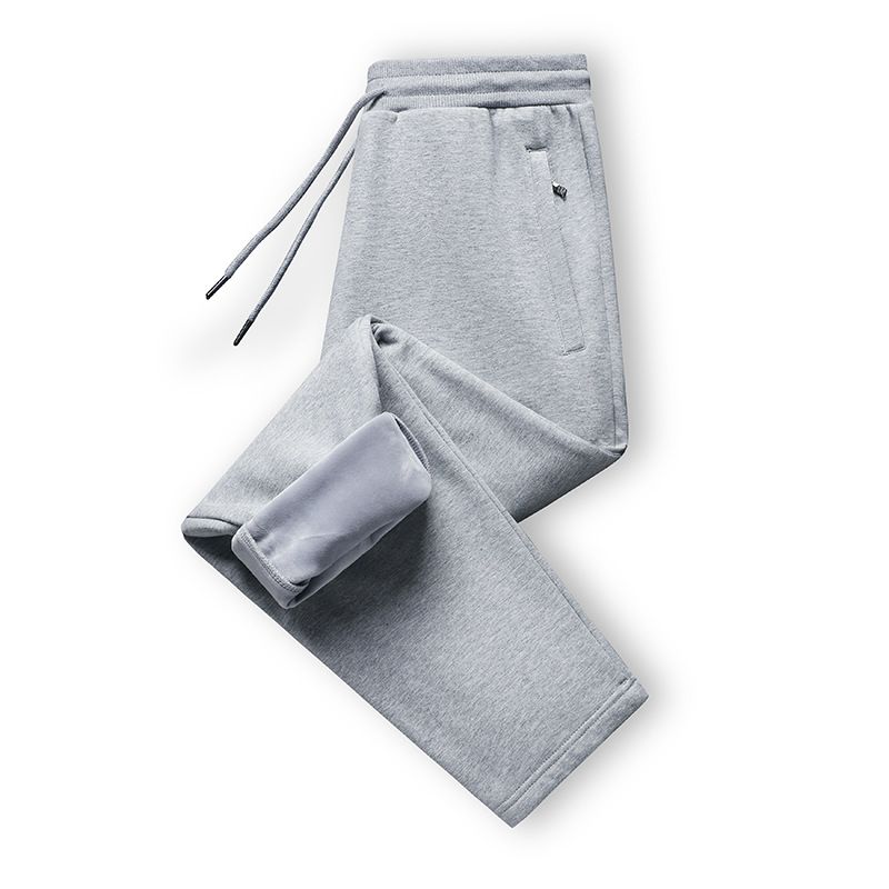Men's Clothing Cotton Jogger Pants With Elastic Cuffs - Soft Fleece Lined, Relaxed Fit, Plus Size, Casual Sweatpants (Cuffed & Straight Hem Options)_voghion.com