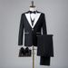 Fotostudio Fotografie Herren Hochzeitskleid Kostüm Bühnenmoderator Britischer Stil Dreiteiliger Anzug_voghion.com