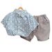Children's clothing, boys' suit 2024, new baby trendy checkered short sleeved shirt, summer children's clothing_voghion.com
