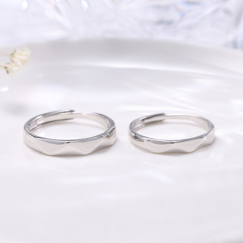 Wanying Edge Pair S Pure pāru gredzens vīriešiem un sievietēm, gluda personalizēta dāvana, sudraba rotaslietas_voghion.com