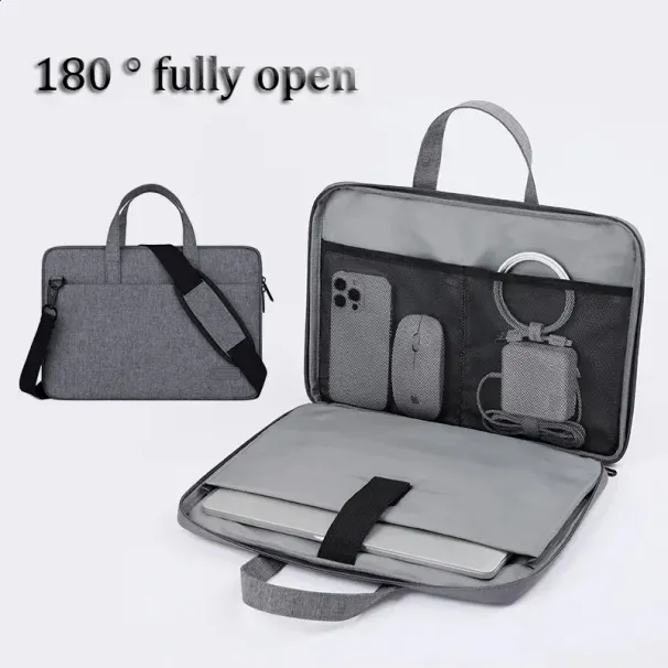 Borsa per computer portatile, custodia per laptop, per 13, 14, 15, 17 pollici Air Pro HP 240907_voghion.com