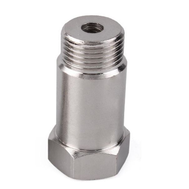 M18 * 1.5 oxigénérzékelő szűrő csatlakozó hossza 45 mm ezüst adapter hosszabbító csavar_voghion.com
