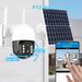 ICSEE Wireless WiFi Outdoor 4G Dome Solar Powered Surveillance Camera Full Network Compatible_voghion.com