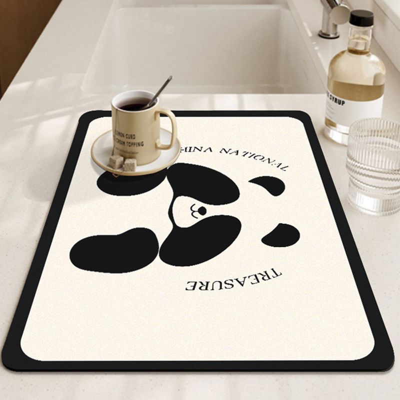 Tapis de séchage de cuisine en diatomite - Tapis de comptoir super absorbant et à séchage rapide, tapis de séchage de vaisselle antidérapant et résistant à la chaleur pour évier, table à manger et bar_voghion.com